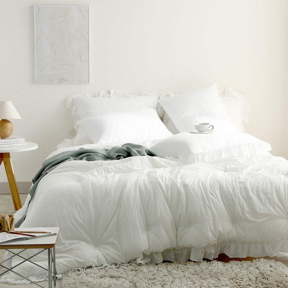 Frill-Styled Collagen Infused Modal Bedding